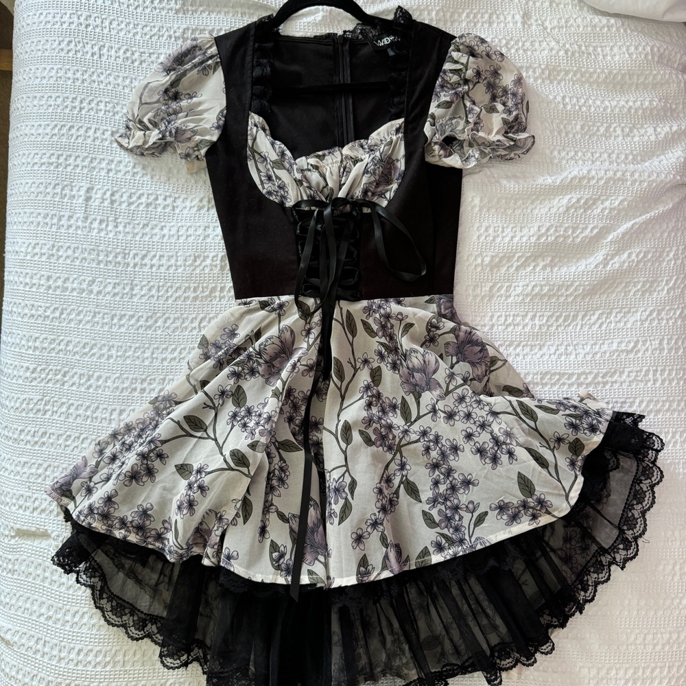 Dolls Kill Widow SPELLS AND HEXES CORSET DRESS